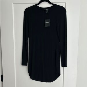 Forever 21 Black Long Sleeved Dress